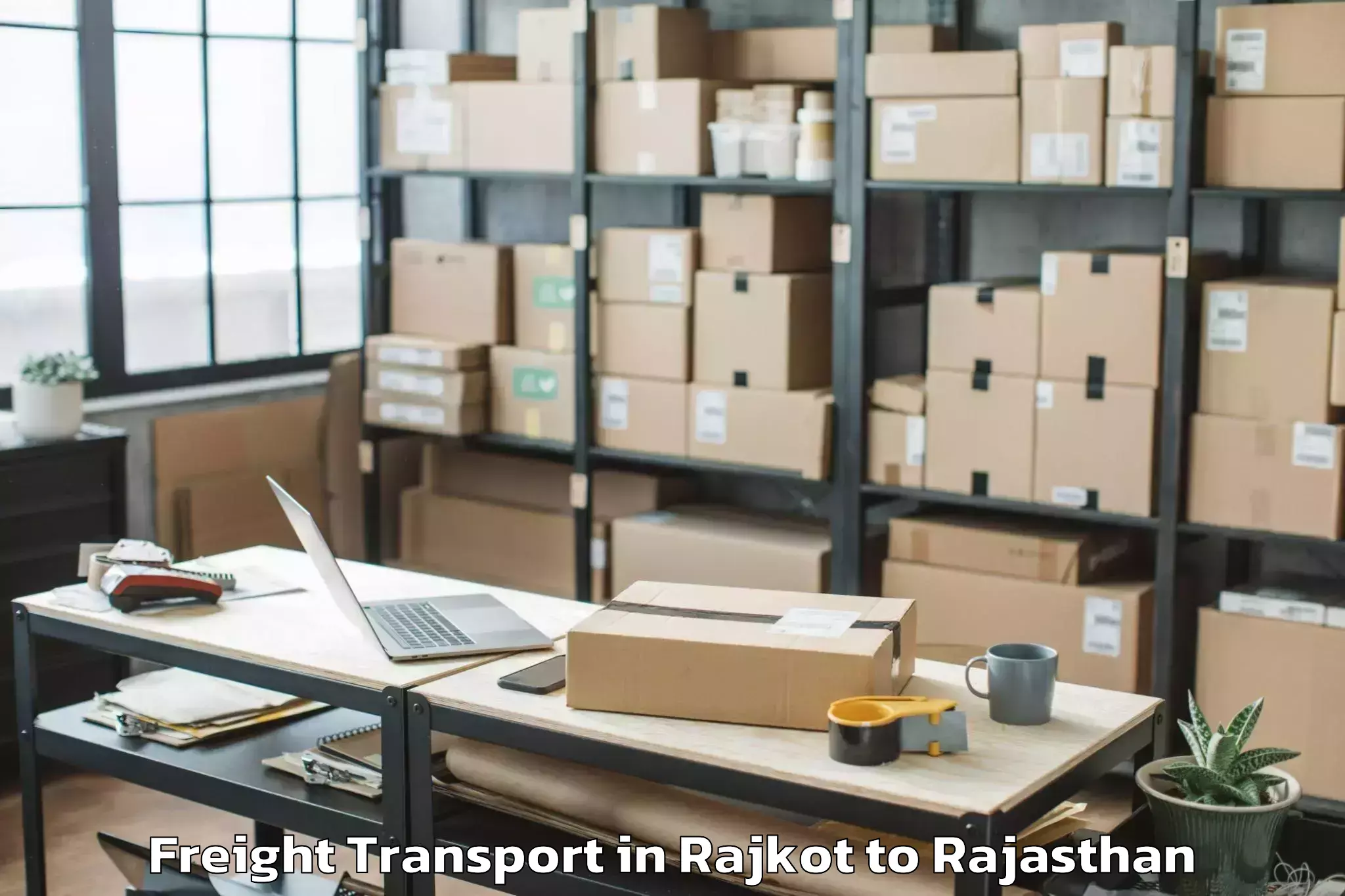 Book Rajkot to Kekri Freight Transport Online